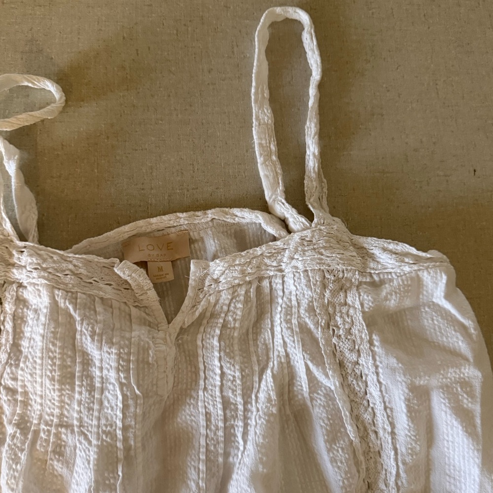 vintage gap white lace babydoll